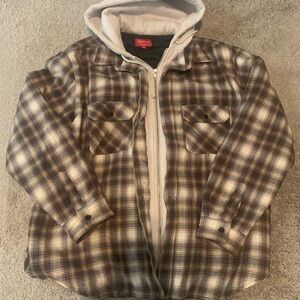SUPREME Lg plaid shirt jacket